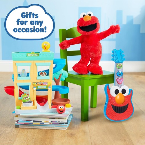 Sesamstraße Elmo Rutsche 14 Zoll singendes Plüsch: Spaß für Kinder ab 2+ - Bild 6 von 6