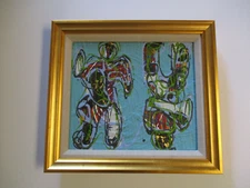 TRAVIS SAMUEL ABSTRACT PAINTING COLOR THERAPY MODERNIST EXPRESSIONISM ORIGINAL