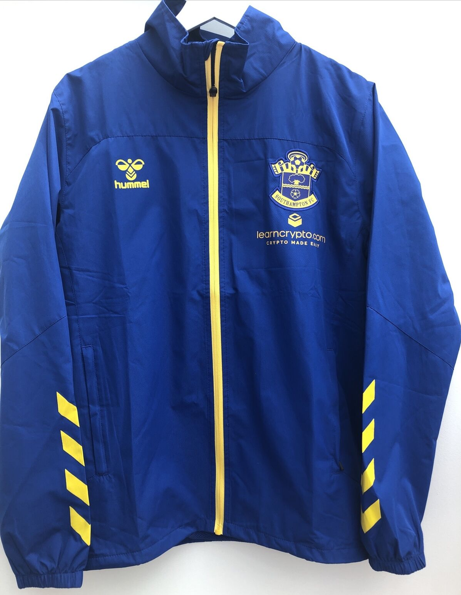 SOUTHAMPTON Football Jacket Blue Yellow Hummel Full Zip Training