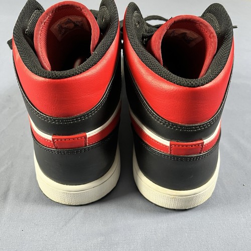 Nike Air Jordan 1 Mid Gym Rot Herren Größe 12 Basketball Turnschuhe Schuhe 554724-079 - Bild 4 von 6