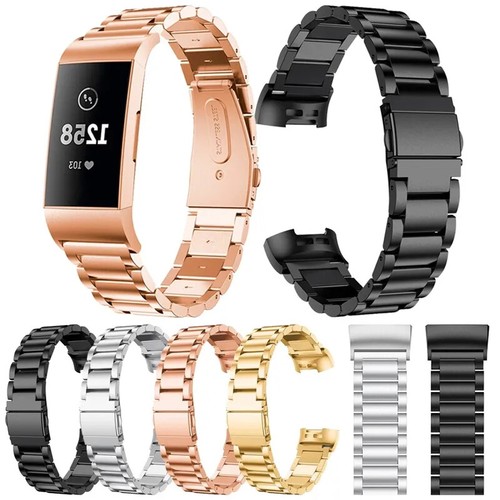Correa de reloj de acero inoxidable para pulsera Fitbit Charge 6 5 Metal Charge6 - Imagen 2 de 36