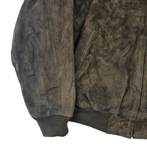 Polo Ralph Lauren Vintage Suede Harrington Jacket Brown Men's Large - Imagen 3 de 7