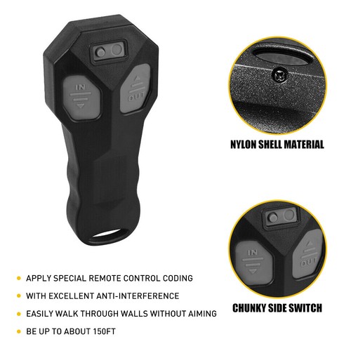 Wireless Winch Remote & Receiver Control Kit DC12V Switch Handset For ATV UTV - Picture 9 of 12