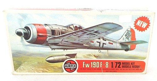 Airfix 1:72 FOCKE-WULF Fw 190 F-8 WWII German Luftwaffe Fighter Plane Kit MIB`77 - Bild 2 von 5