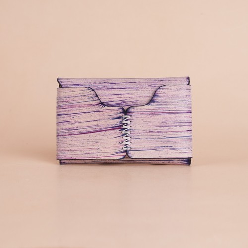 Custom Minimalist Leather Snap Wallet - Natural Streak, Leather Gift for Him Her - Picture 20 of 35