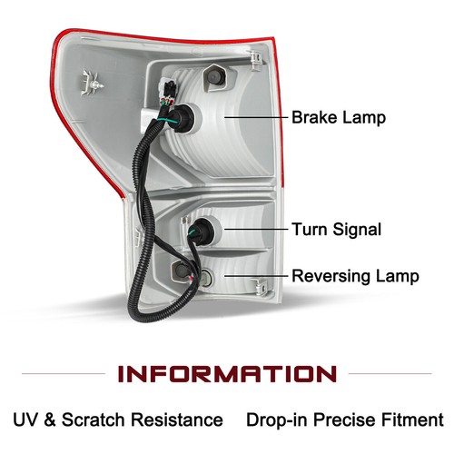 Right Passenger Tail Light Rear Brake Lamp For Toyota Tundra 2010 2011 2012 2013 - Imagen 2 de 7
