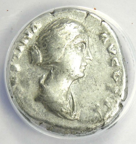 Faustina Junior AR Denarius Silver Coin 157-161 AD - Certified ANACS VF25 - Picture 5 of 5