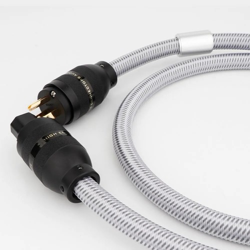 HiFi OFC Pure Copper Power Cable Silver Extension IEC US EU AU Mains Supply Wire - Picture 3 of 9