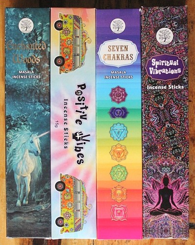 1 or 4x 15g Mixed Sacred Tree Premium Incense Sticks Wicca Magic Chakra Yoga - Picture 2 of 4