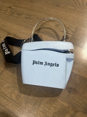 Palm Angels Light Blue Padlock Bag