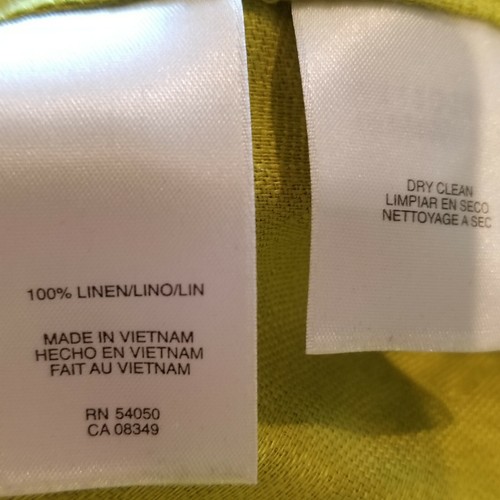 Jones New York Collection Women Jacket Lime Button Lightweight 22WP Petite Linen - Picture 3 of 8