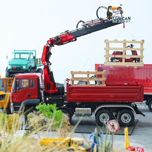 LESU RC Hydraulic 8X8 1/14 Crane Dumper Vehicle RTR Dumper Tipper Truck PL18EV - Picture 11 of 11