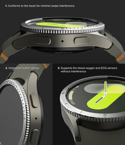 Für Samsung Galaxy Watch 7 Lünette Styling & Displayschutz Ringke Case & Glas - Bild 69 von 73