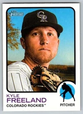 2022 TOPPS HERITAGE HIGH NUMBER KYLE FREELAND COLORADO ROCKIES #568