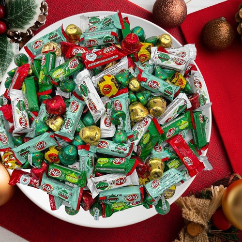 Mix di caramelle al cioccolato natalizie assortite - confezionate singolarmente - sacchetto da 3 libbre - Foto 3 di 4
