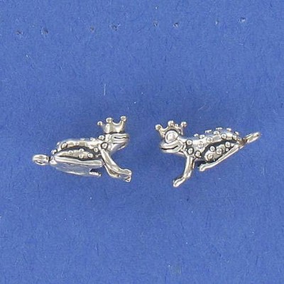 Sterling Silver 3D Swamp Frog Charm