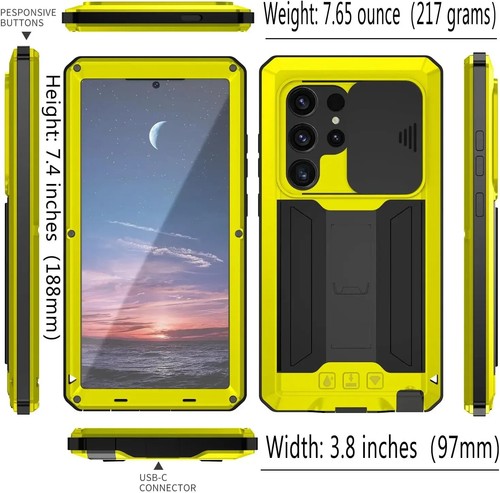 Aluminum Metal Phone Case For Samsung S25 S24 S23 S22 Plus S21 Ultra Cover - Picture 4 of 28