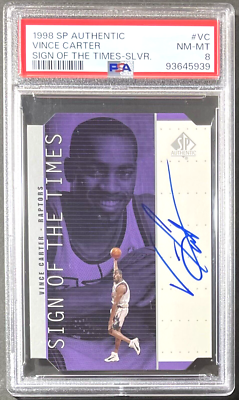 Vince Carter 1998-99 SP Authentic RC Sign Of The Times