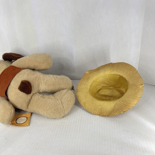 Animal Fair Vintage 1974 Clyde Cowboy Vest Tan Dog Brown Bushy Eyebrows READ - Picture 8 of 24