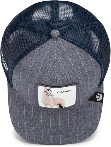 Goorin Bros Camionero Gorra de Béisbol Malla Snap Quepis Suited Champ Gris Azul - Imagen 5 de 6