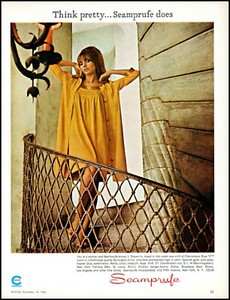 1966-Pretty-Woman-in-Seamprufe-Burlington-tricot-vintage-photo-Print-Ad-adL16