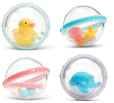 Munchkin  Float  Play Bubbles  Baby and Toddler Bath Toy, 4 Count
