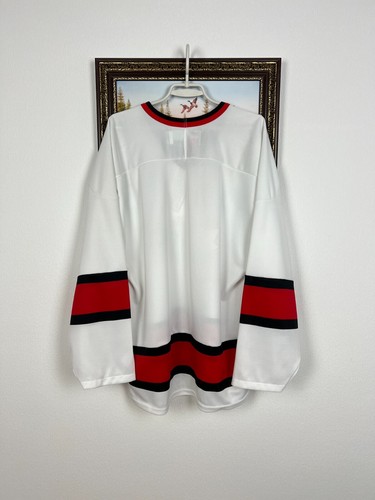 Camiseta deportiva de hockey sobre hielo vintage Nike del equipo nacional de Canadá camisa blanca para hombre nueva talla L - Imagen 15 de 16
