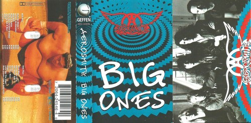 AEROSMITH BIG ONES CASSETTE ALBUM 16 track inc bonus live track GERMAN GEFFEN - Picture 10 of 11