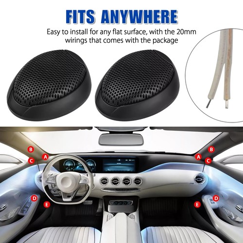4/8/16pcs Car Dome Tweeters Super Power Speakers Audio High Frequency Universal - Picture 6 of 13