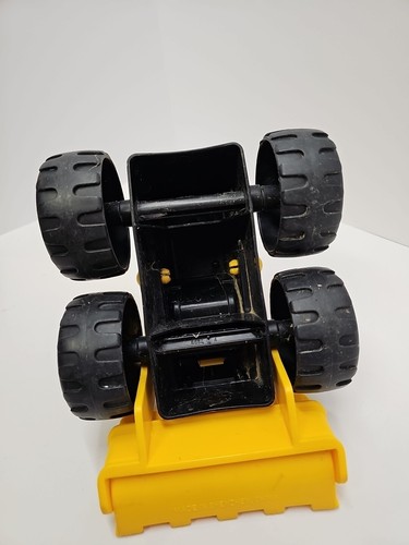 (Lot Of 2)Caterpillar And TootsieToy Bulldozer Front Loader Plastic Yellow Black - Picture 8 of 16