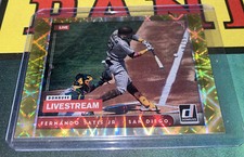 Donruss Baseball Fernando Tatis Jr Yellow Livestream SP/99 Padres