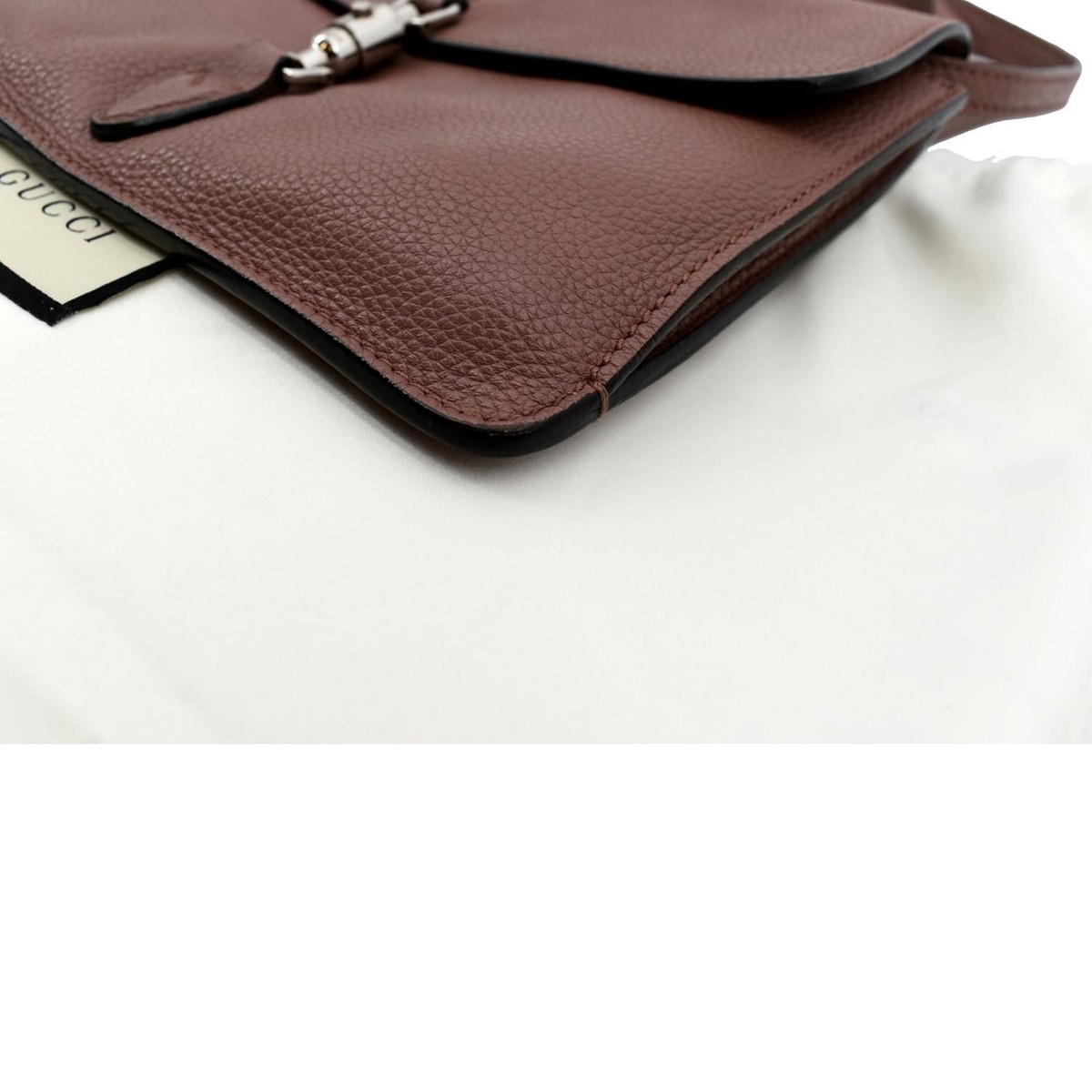 GUCCI Jackie Soft Convertible Mini Leather Crossbody Bag