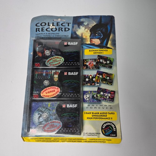 CASSETTES BASF COLECCIONABLES BATMAN FOREVER TIPO II (3 CINTAS) (SELLADOS) - Imagen 1 de 5
