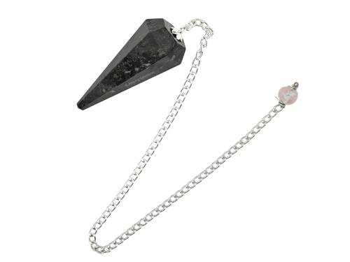 Péndulo de cristal de radiestesia Nuummite - Imagen 5 de 7