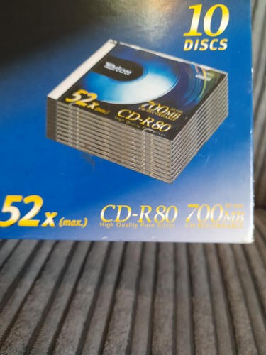 TEVION (BOX OF 10) - 52X, CD-R80, 700MB (CD RECORDABLE DISCS, 80 MINS) SEALED - Picture 4 of 6
