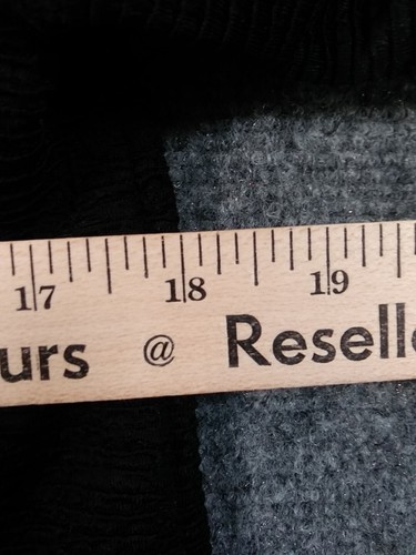 JM Collection Shirt Womens Small Petite Black Button Gold Tone 3/4 Sleeves New - Bild 3 von 8