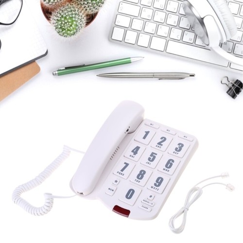 Big Buttons Desk Telephone Landline Phone for Older Adults with Hearing Loss - Zdjęcie 7 z 10