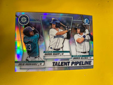 RS25188 2020 Bowman Chrome Talent Pipeline J.Kelenic Julio Rodriguez A.Knapp RC