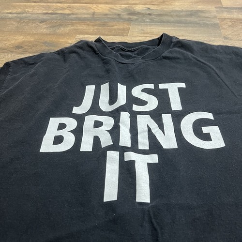 WWE The Rock Just Bring It T shirt Mens Sz XXL 2XL Brahma Bull Black - Foto 3 di 8