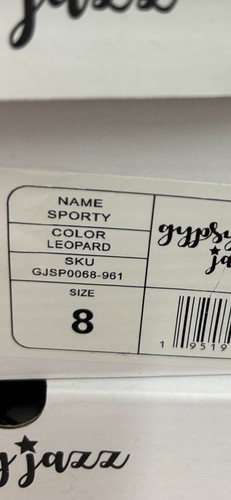 Gypsy Jazz Sporty Leopard Slip On Shoe Size 8 - Picture 6 of 6