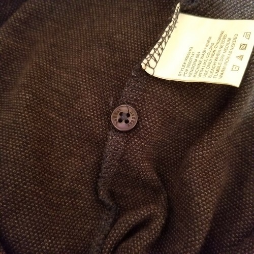 Haggar Mens Long Sleeve Polo Blue Gray Argyle Print Cotton Polyester Size 3X - Picture 7 of 9