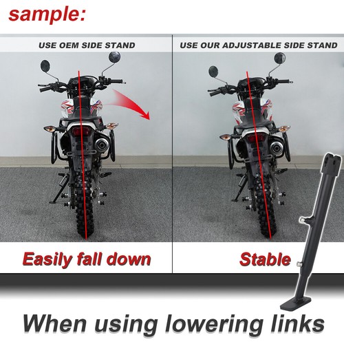 Soporte lateral de pie ajustable adecuado para Honda CRF250L 2012-2020 - Imagen 8 de 16