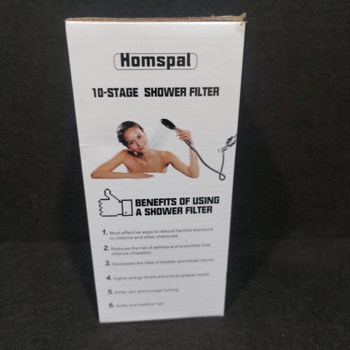 New Homspal 10-Stage Shower Water Filter Open Box 1 Cartridge - Picture 2 of 5