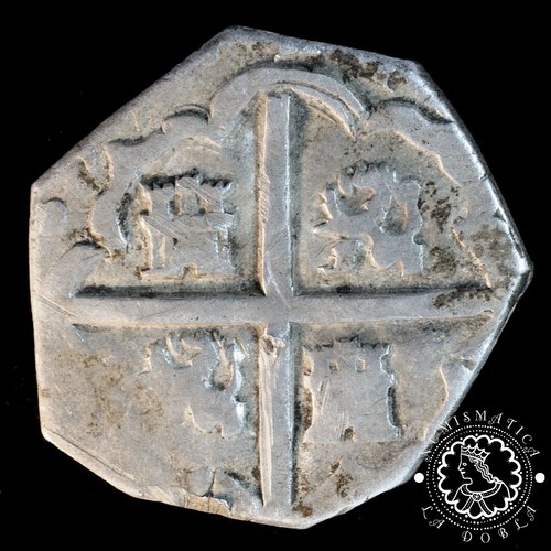 LADOBLA - 1611 – 2 Reales – Toledo – C – Felipe III – MBC – (MUY RARA) - Picture 2 of 4