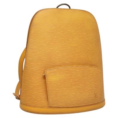 LOUIS VUITTON Epi Gobelins Backpack Yellow M52299 LV Auth