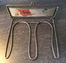 Vintage Metal Van's Boot Saver Green And White “ Hang Em Up They’ll Last Longer”