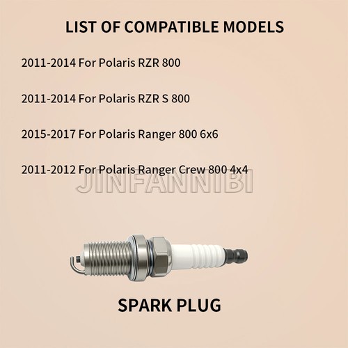 Top End Cylinder Gasket & Spark Plug Kit for Polaris Ranger 800 Ranger Crew 800  - Picture 3 of 14