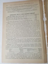 1895 train report MINNEAPOLIS ST LOUIS RAILROAD Hopkins Morton MN Angus Kalo IA