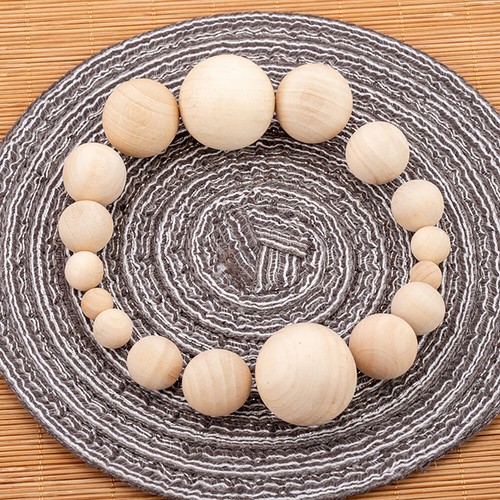 6mm to 200mm Wooden Balls Untreated 'No Holes' Solid Hardwood Craft Ball Sphere - Picture 7 of 7