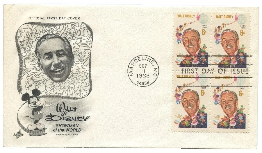 Disney Used United States Stamps